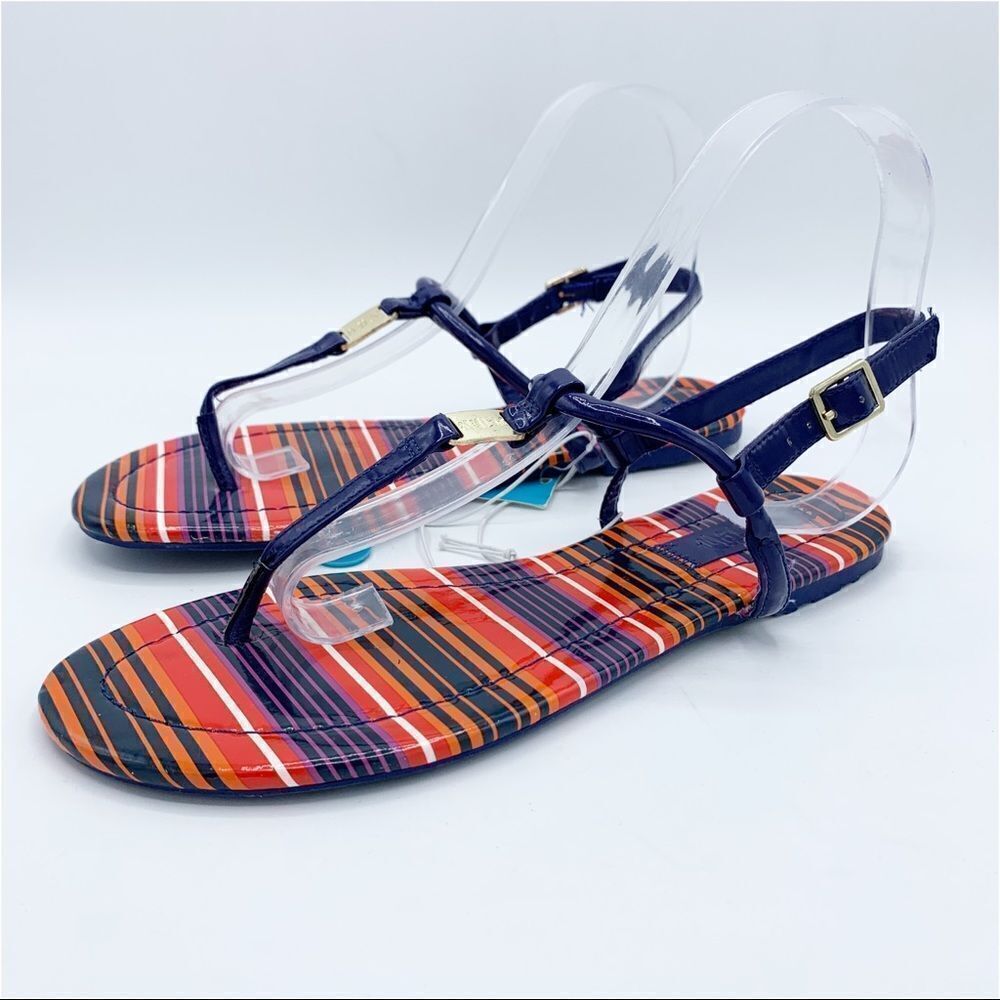 NEW Mad Love Navy Lorelle Jelly Flip-Flop Sandal NWT Sz 8